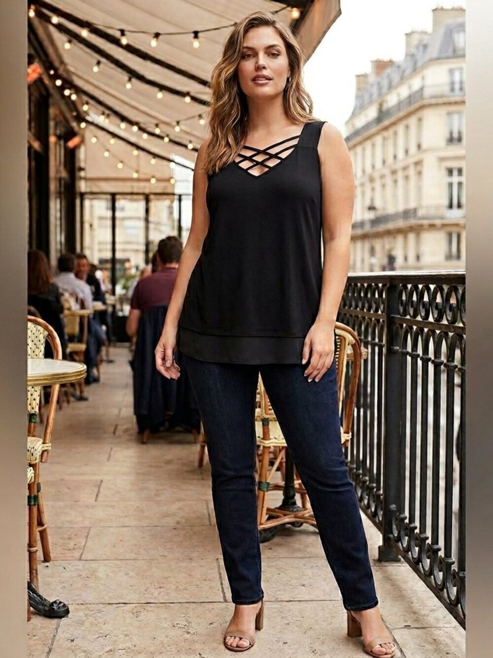 ⭐️ 5 for 20$! ⭐️ White House Black Market Rayon Strappy Tank Top